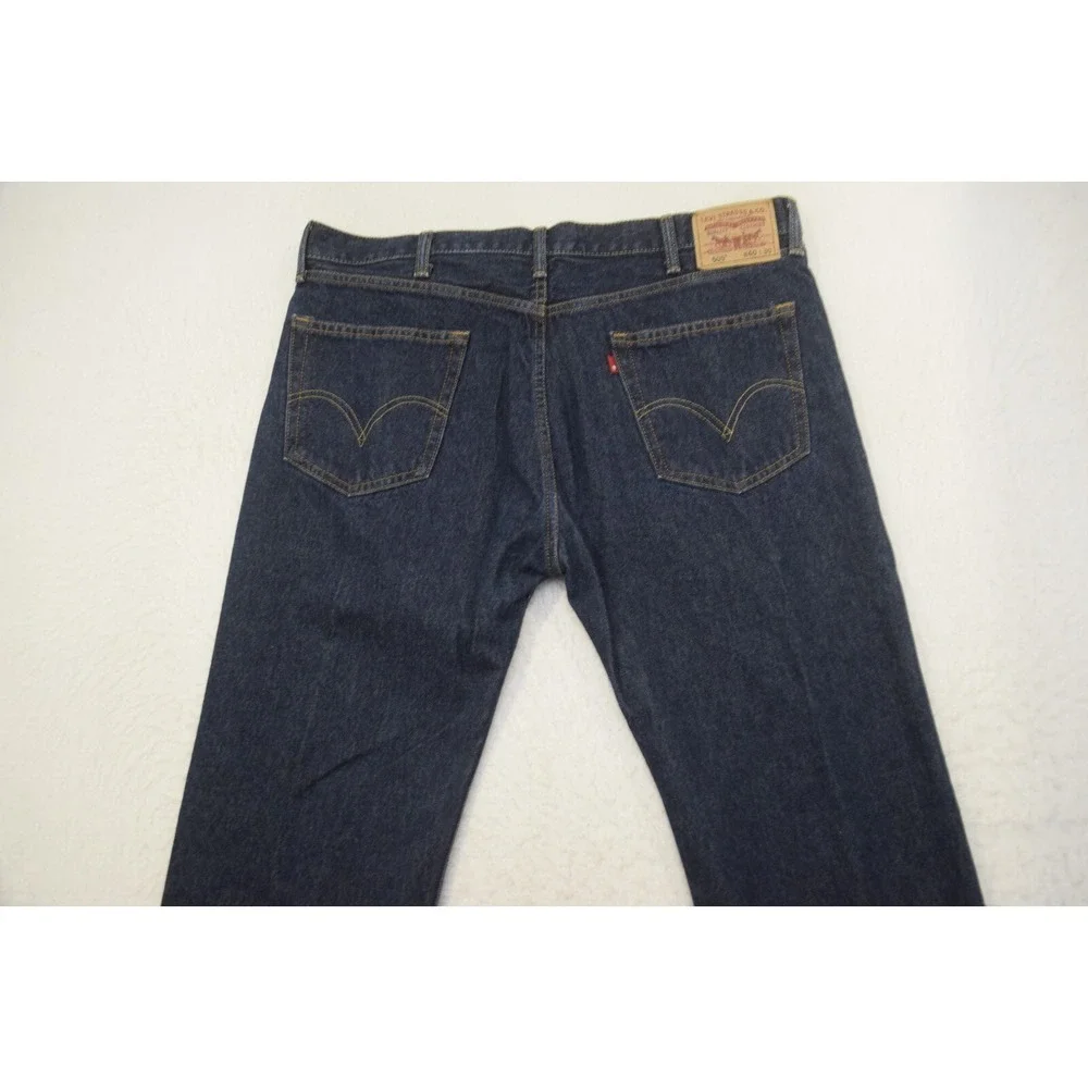 Levi's 505 Regular‎ Straight Fit Denim Blue Jeans Mens Size 40 x 30